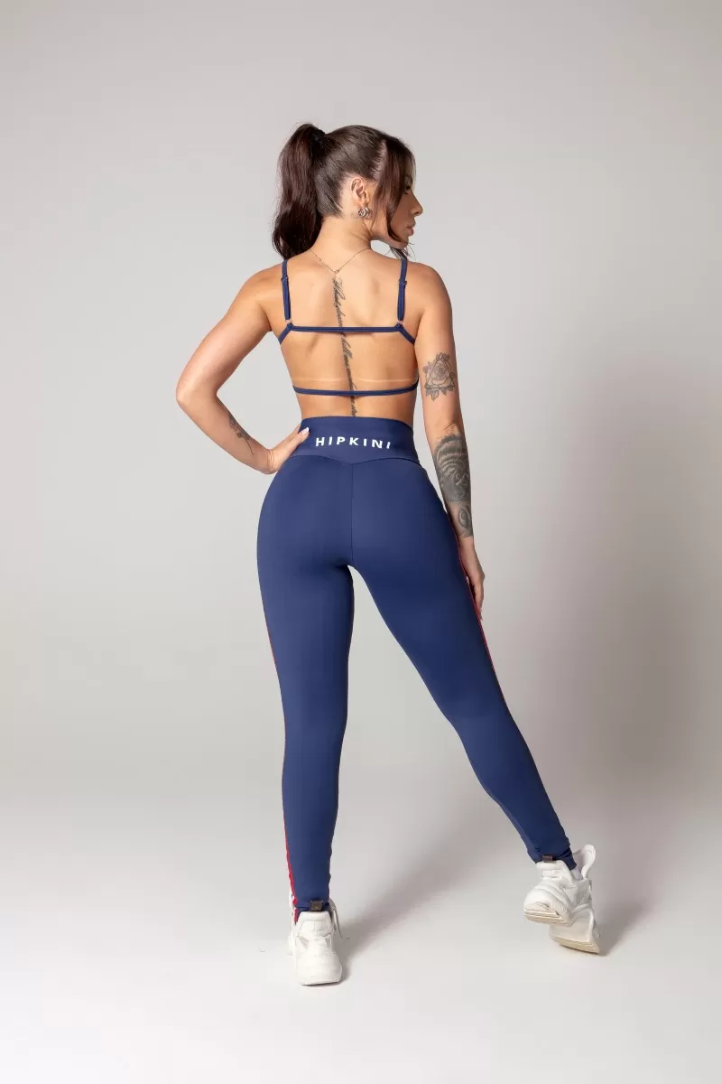 Hipkini - Blue Athleisure Top with Silk - 33330605 Hipkini - Blue Athleisure Top with Silk - 33330605