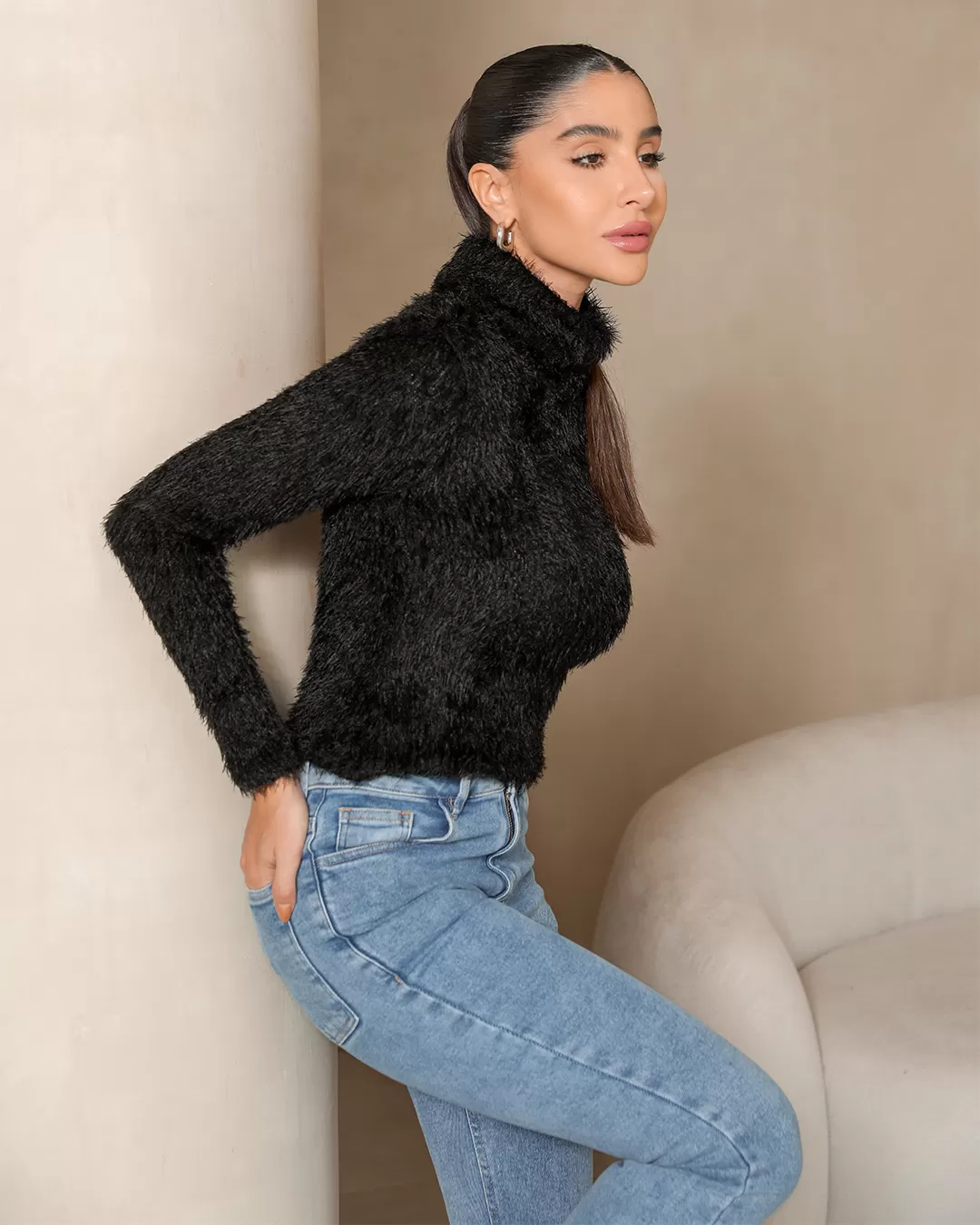 Dot Clothing - Shirt Dot Clothing Cacharrel Fluffy Black - 2398PRETO Dot Clothing - Shirt Dot Clothing Cacharrel Fluffy Black - 2398PRETO