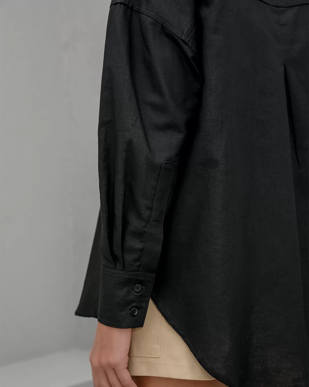 Dot Clothing - Dot Clothing Black Linen Shirt - 2376PRETO Dot Clothing - Dot Clothing Black Linen Shirt - 2376PRETO
