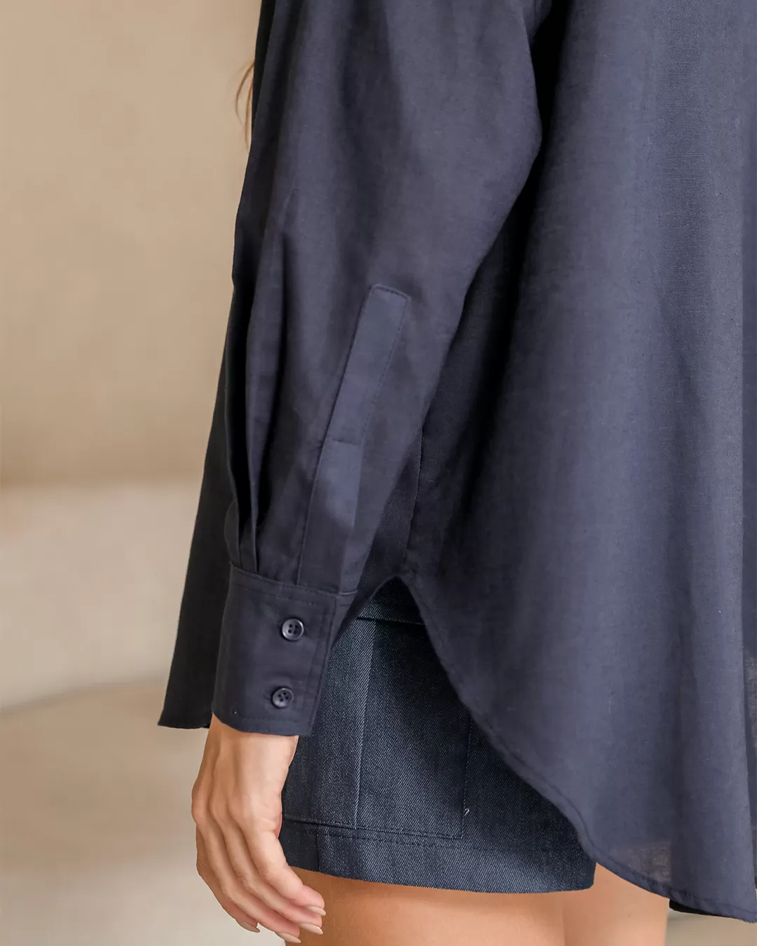 Dot Clothing - Dot Clothing Blue Linen Shirt - 2376AZUL Dot Clothing - Dot Clothing Blue Linen Shirt - 2376AZUL