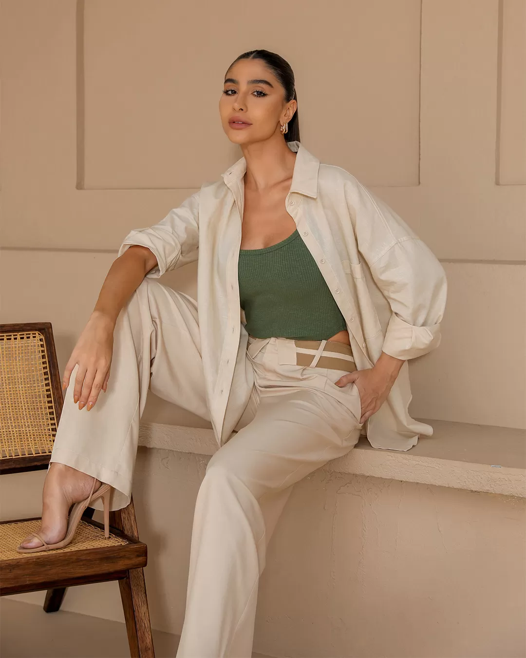 Dot Clothing - Dot Clothing Sand Linen Shirt - 2376BEGE Dot Clothing - Dot Clothing Sand Linen Shirt - 2376BEGE