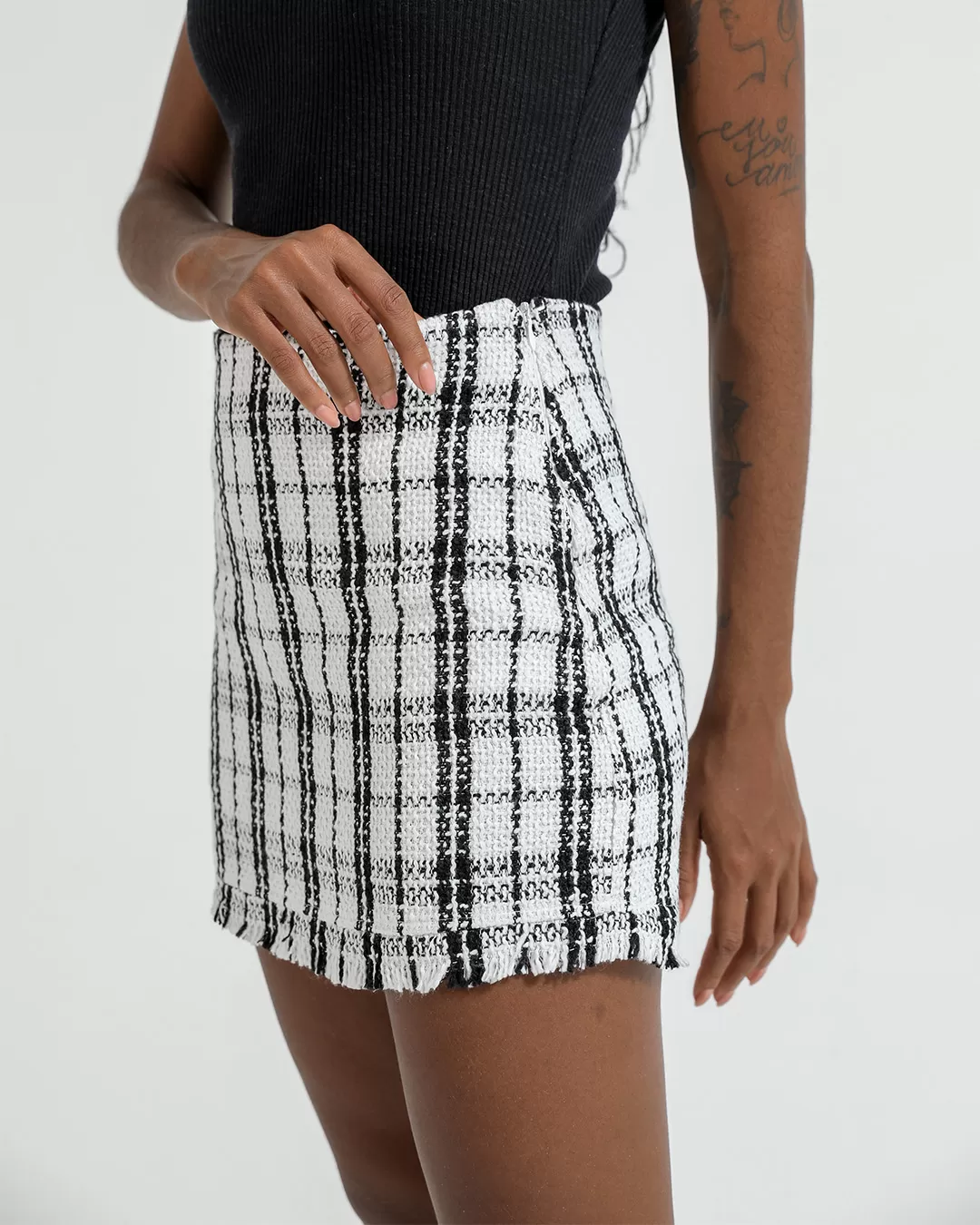 Dot Clothing - Set Dot Clothing Shorts and Blazer Tweedy Offwhite - 2377OFF Dot Clothing - Set Dot Clothing Shorts and Blazer Tweedy Offwhite - 2377OFF