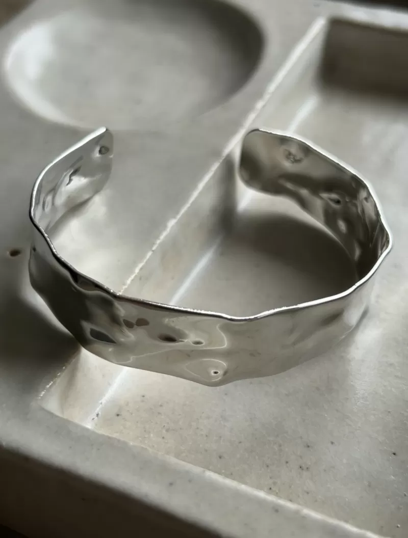 Mikabe - White Rhodium Marmesh Btanklet - MK1739