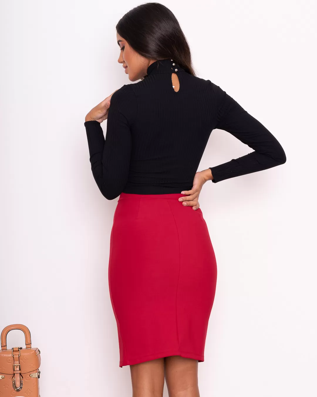 Miss Misses - Miss Misses Long Sleeve Shirt With Ruffles Black - 18816PRETO Miss Misses - Miss Misses Long Sleeve Shirt With Ruffles Black - 18816PRETO