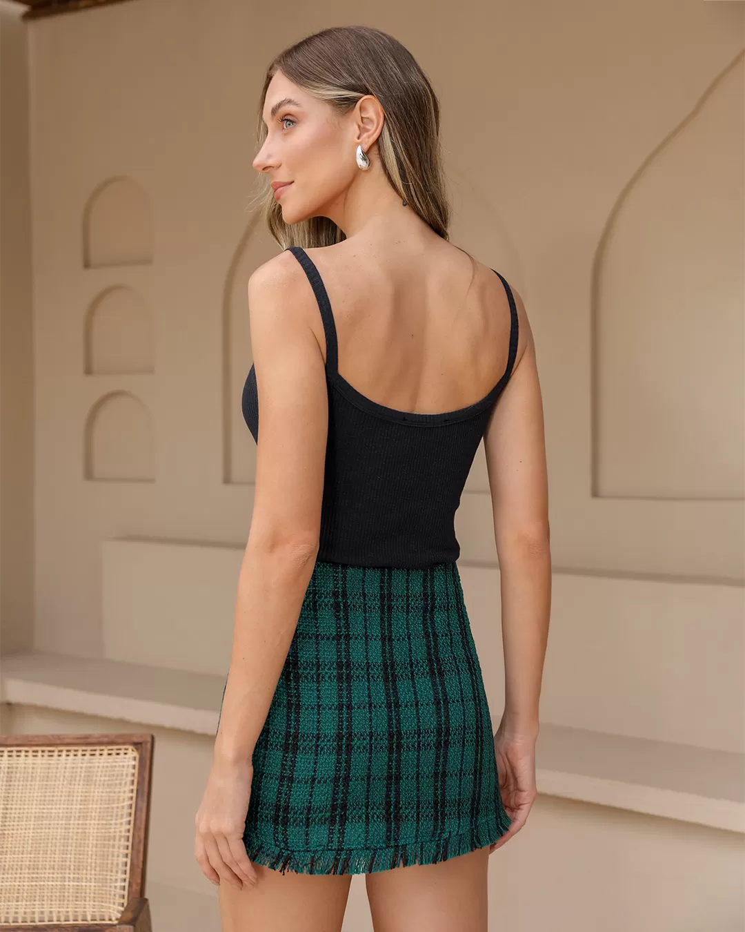 Dot Clothing - Set Dot Clothing Shorts and Green Tweedy Blazer - 2377VERDE Dot Clothing - Set Dot Clothing Shorts and Green Tweedy Blazer - 2377VERDE