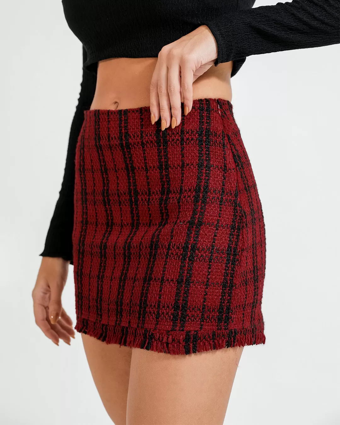 Dot Clothing - Set Dot Clothing Shorts and Red Tweedy Blazer - 2377VERMELHO Dot Clothing - Set Dot Clothing Shorts and Red Tweedy Blazer - 2377VERMELHO