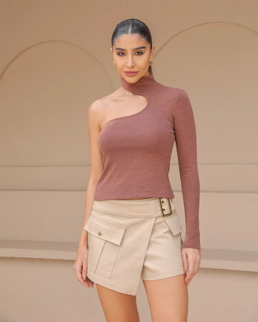 Dot Clothing - Shorts Dot Clothing Belt Beige - 2369BEGE Dot Clothing - Shorts Dot Clothing Belt Beige - 2369BEGE