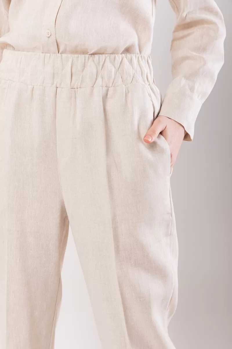 Hidrogênio - CARROT POLIANA PANTS 100% NATURAL LINEN - 20060182 Hidrogênio - CARROT POLIANA PANTS 100% NATURAL LINEN - 20060182
