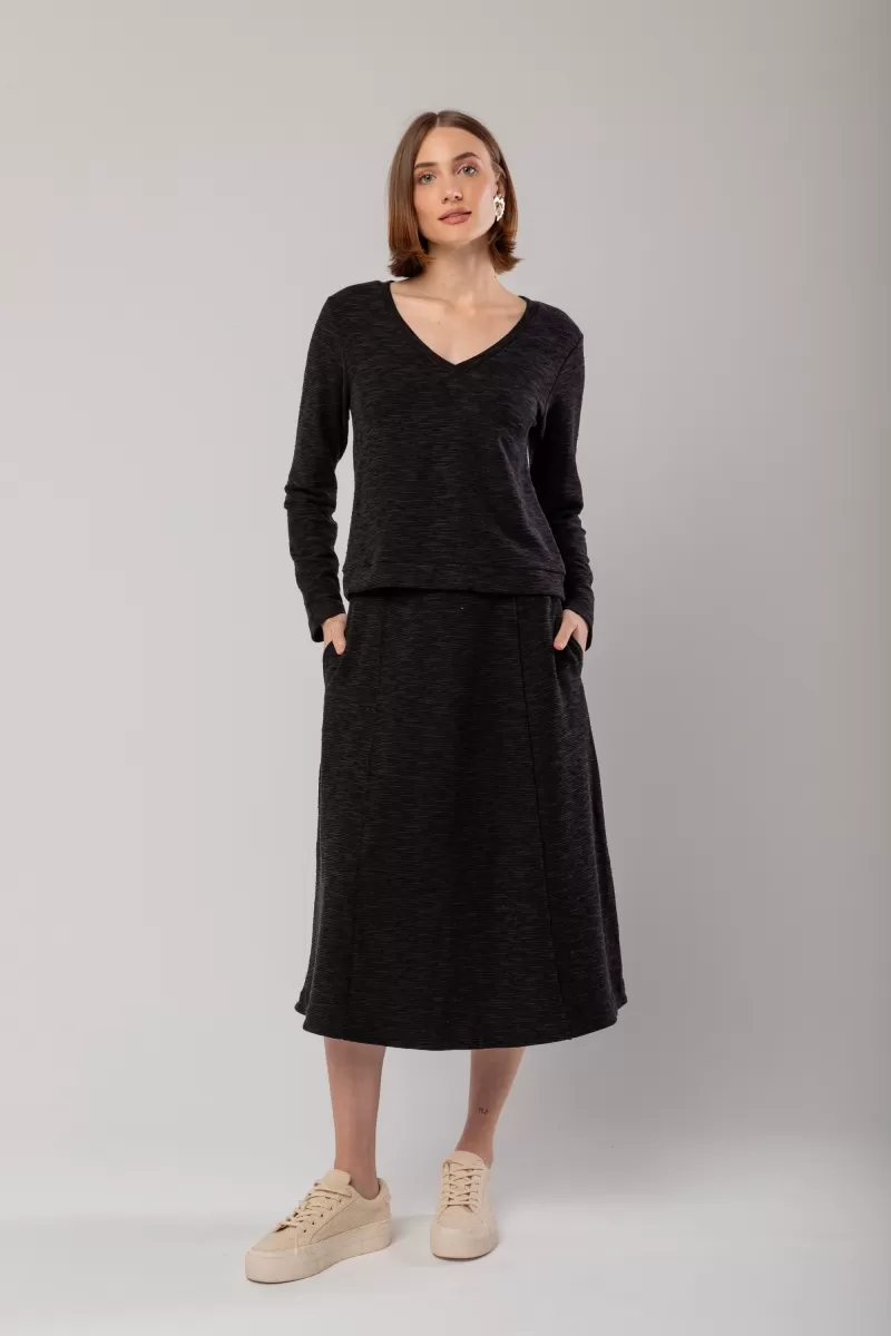 Hidrogênio - BLACK LONG SLEEVE BLOUSE - 19907001 Hidrogênio - BLACK LONG SLEEVE BLOUSE - 19907001