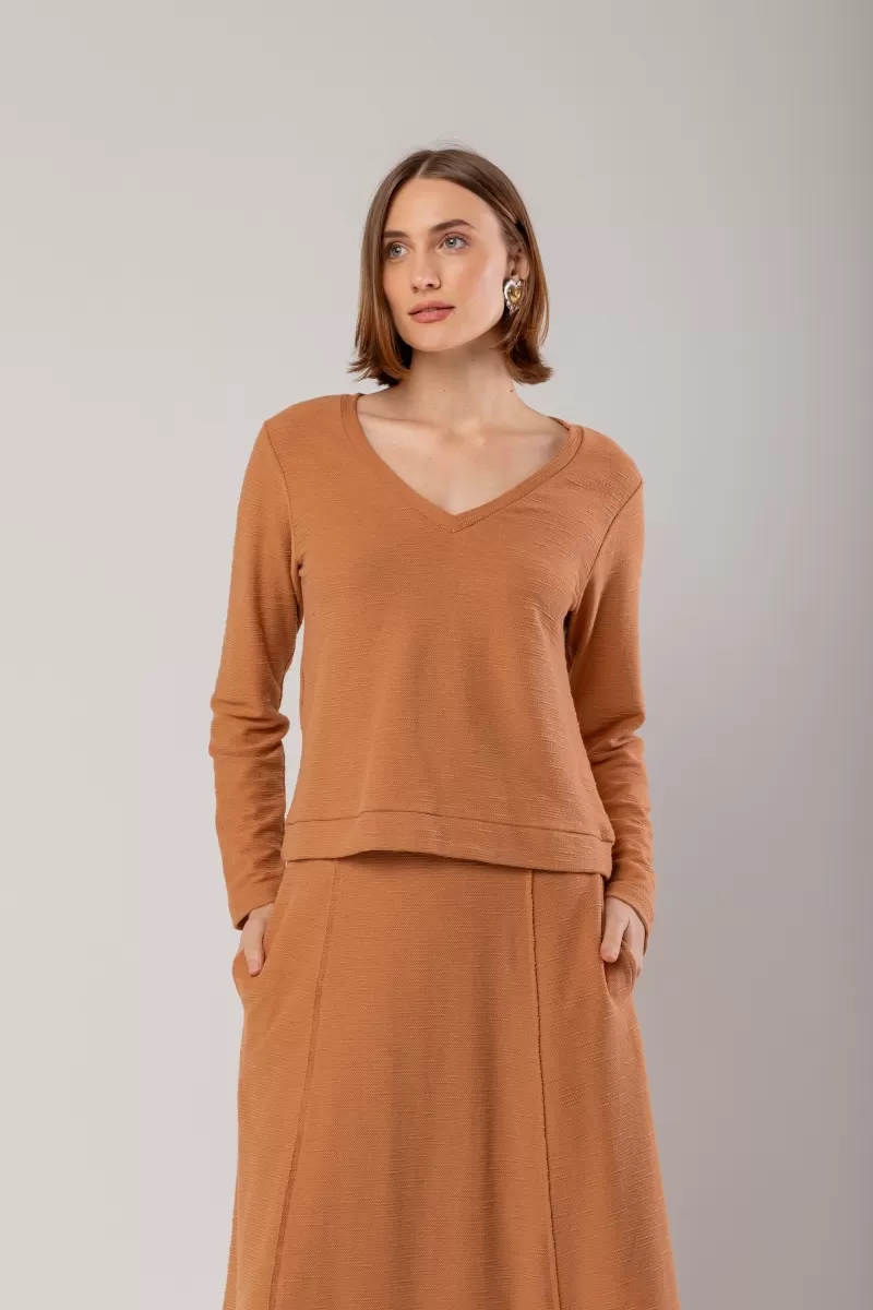 Hidrogênio - CAMEL LONG SLEEVE BLOUSE - 19907039 Hidrogênio - CAMEL LONG SLEEVE BLOUSE - 19907039