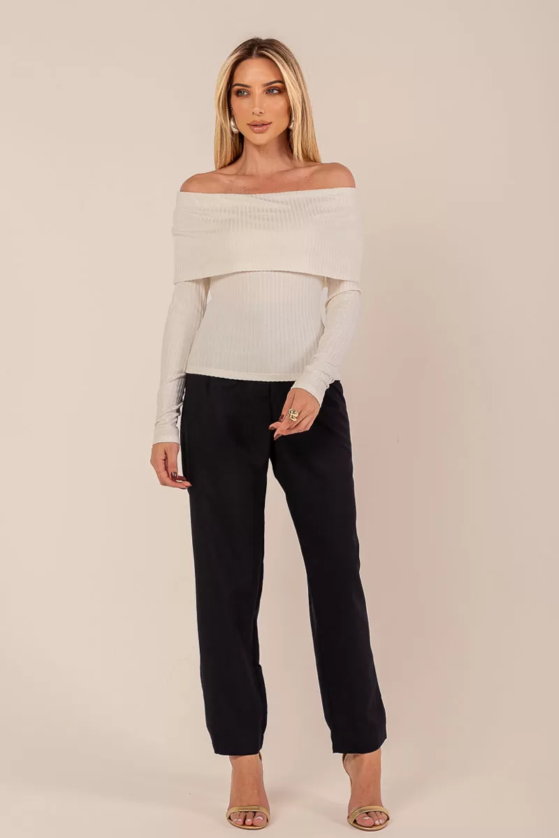 Miss Misses - Miss Misses Long Sleeve Shirt Off White - 80543030 Miss Misses - Miss Misses Long Sleeve Shirt Off White - 80543030