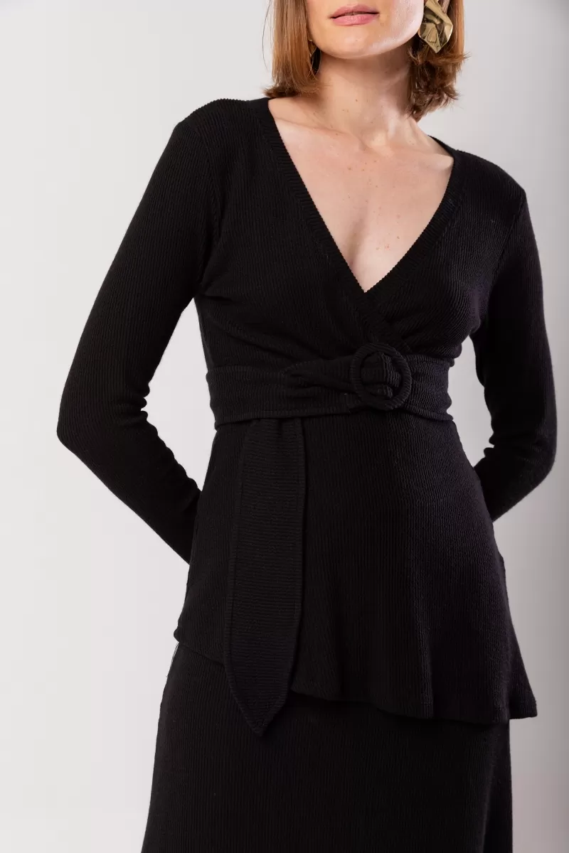 Hidrogênio - EVASE MIDI SKIRT AND BLOUSE SET WITH BLACK BELT - 20015001 Hidrogênio - EVASE MIDI SKIRT AND BLOUSE SET WITH BLACK BELT - 20015001