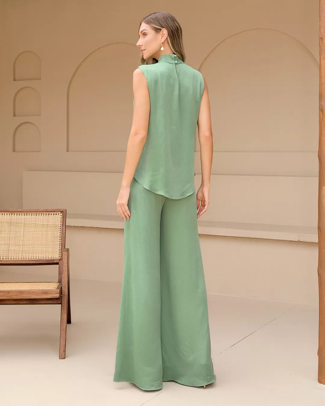 Dot Clothing - Set Dot Clothing Pants Pantalona Verde - 2388VERDE Dot Clothing - Set Dot Clothing Pants Pantalona Verde - 2388VERDE
