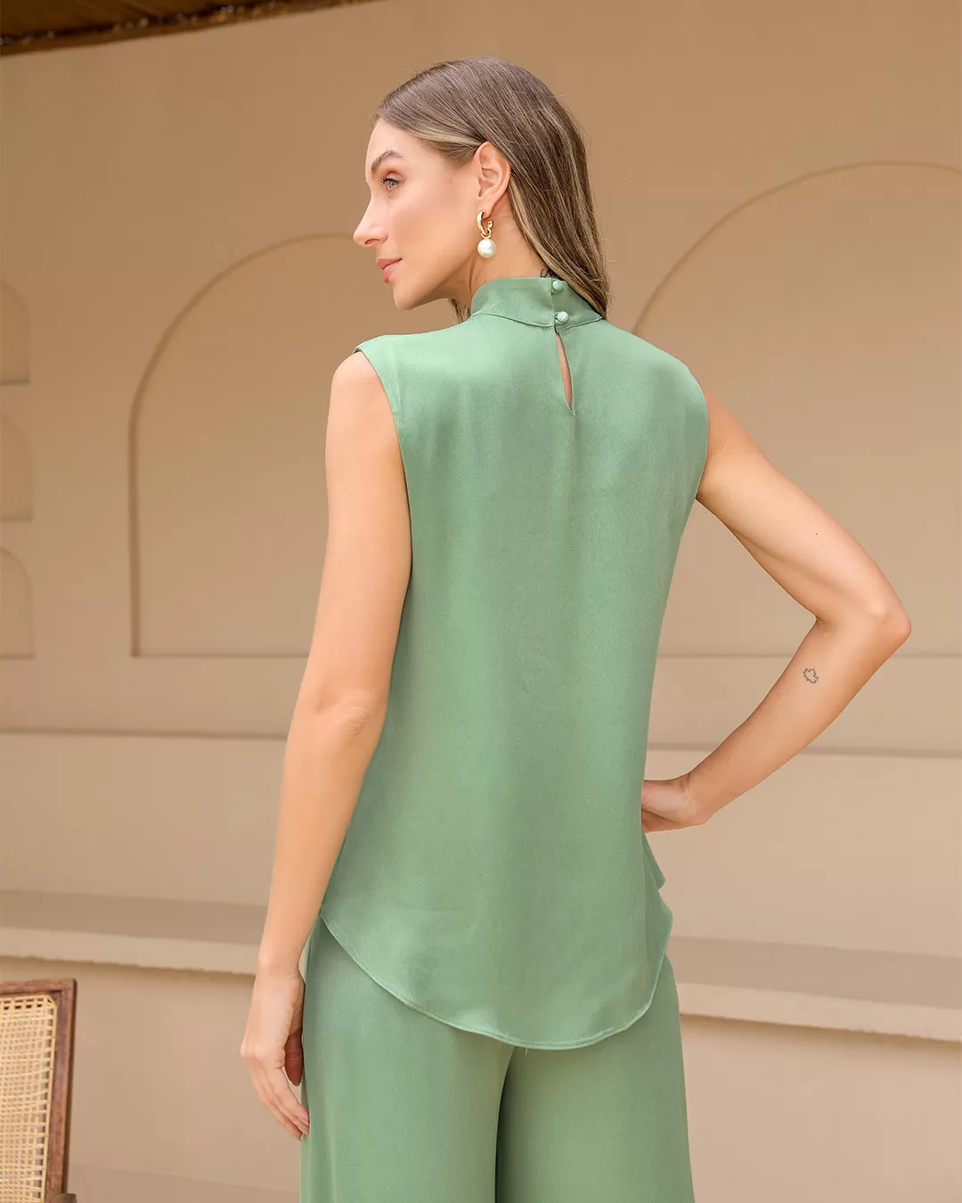 Dot Clothing - Set Dot Clothing Pants Pantalona Verde - 2388VERDE Dot Clothing - Set Dot Clothing Pants Pantalona Verde - 2388VERDE