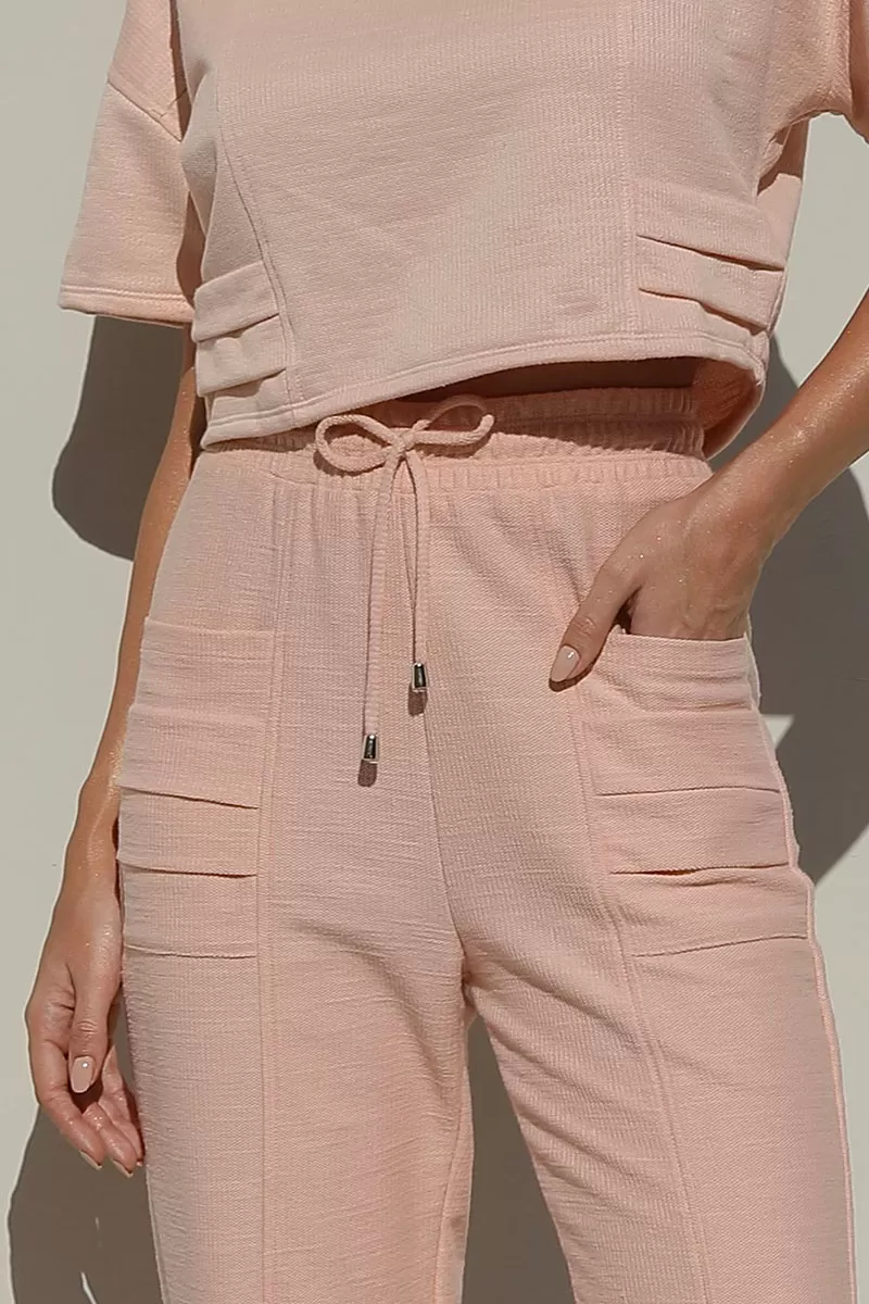 Miss Misses - Pants Miss Misses sweat light With Pink Pocket - 54323ROSE Miss Misses - Pants Miss Misses sweat light With Pink Pocket - 54323ROSE