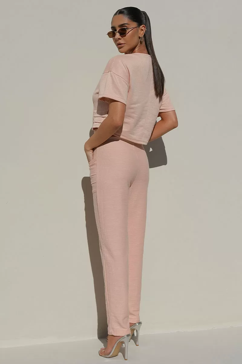 Miss Misses - Pants Miss Misses sweat light With Pink Pocket - 54323ROSE Miss Misses - Pants Miss Misses sweat light With Pink Pocket - 54323ROSE