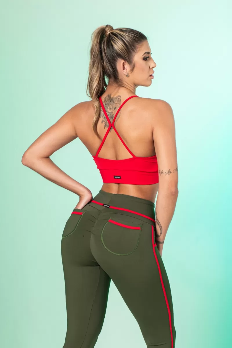 Canoan - Naomi Red Triangle Shine Top - 79922 Canoan - Naomi Red Triangle Shine Top - 79922