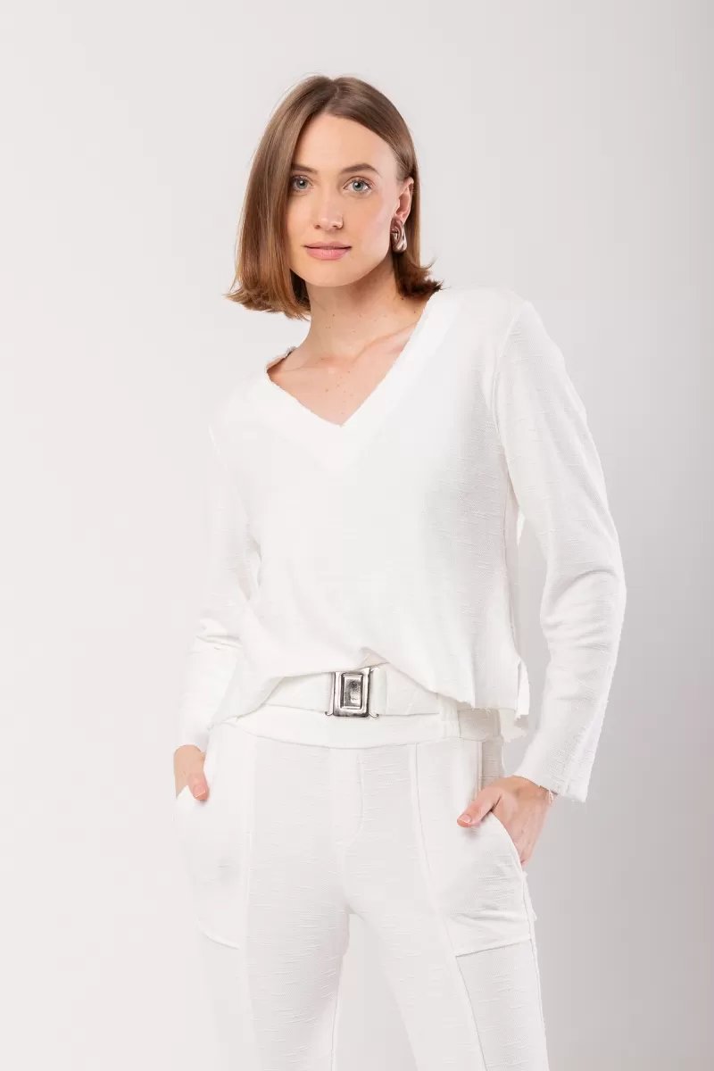 Hidrogênio - MG LONGA OFF WHITE THREAD BLOUSE - 20057018 Hidrogênio - MG LONGA OFF WHITE THREAD BLOUSE - 20057018