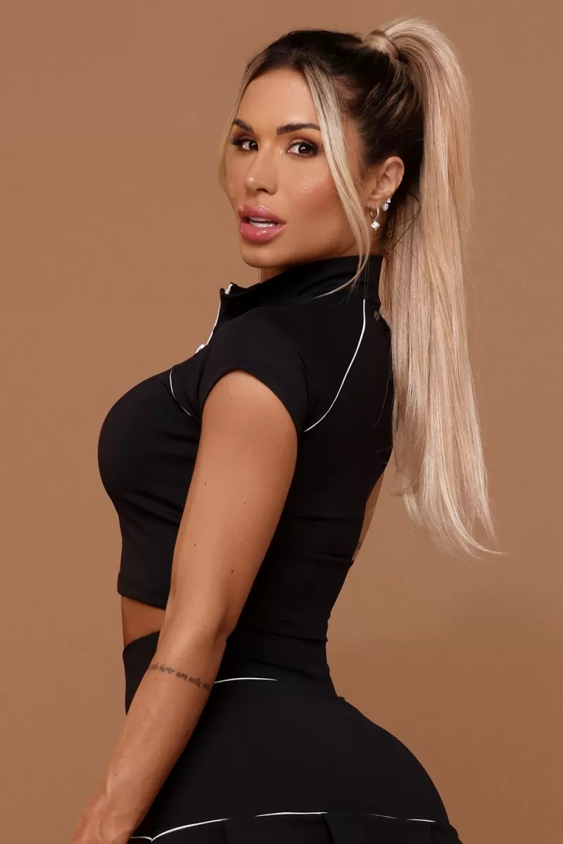 ZNG - CASSIE BLACK BLOUSE - BLU259 ZNG - CASSIE BLACK BLOUSE - BLU259