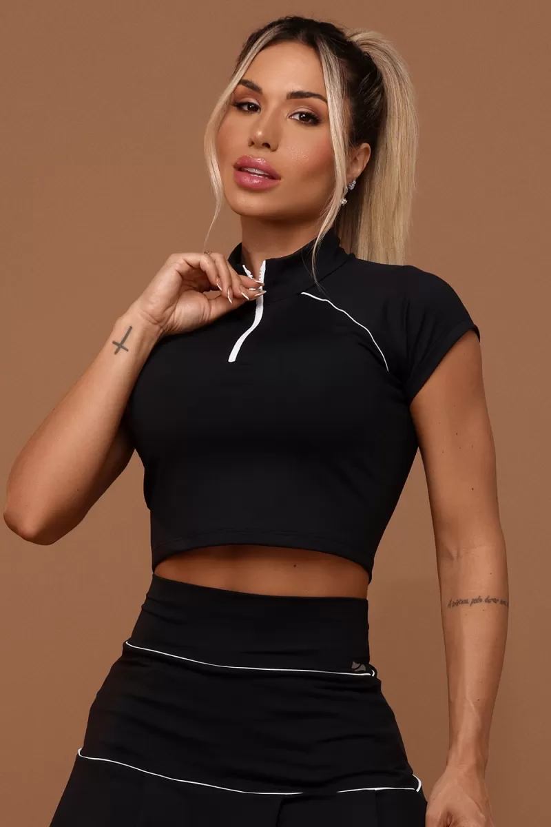 ZNG - CASSIE BLACK BLOUSE - BLU259 ZNG - CASSIE BLACK BLOUSE - BLU259