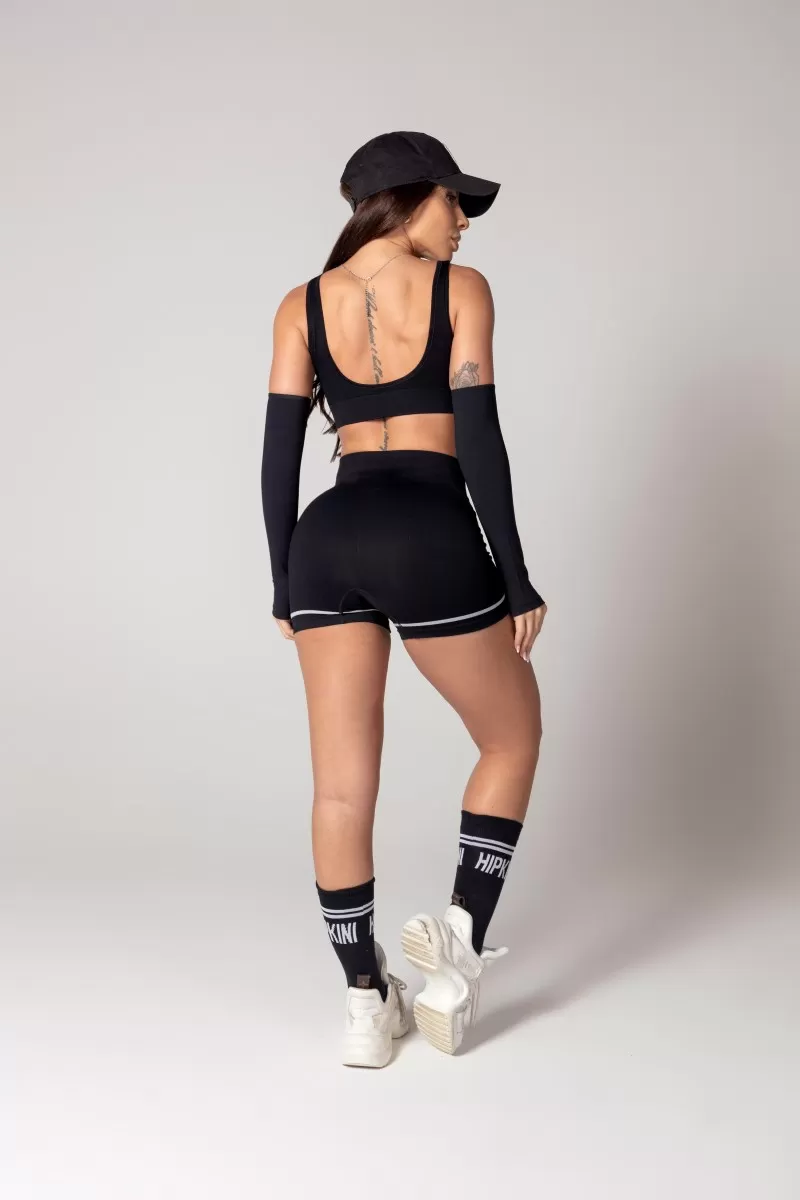 Hipkini - Black Seamless Athleisure Top - 33330627 Hipkini - Black Seamless Athleisure Top - 33330627