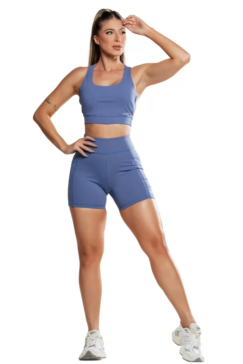 Garotafit - Arches Blue Jeans Shorts - SH537LJ Garotafit - Arches Blue Jeans Shorts - SH537LJ