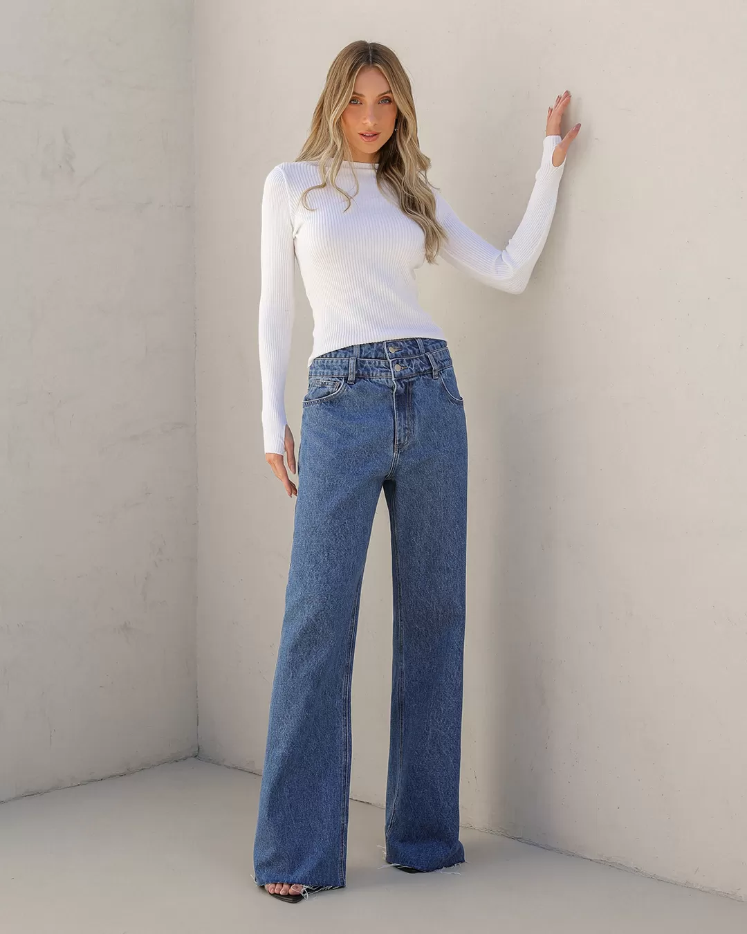 Dot Clothing - Pants Dot Clothing Jeans Pantalona Azul - JE0019ESC