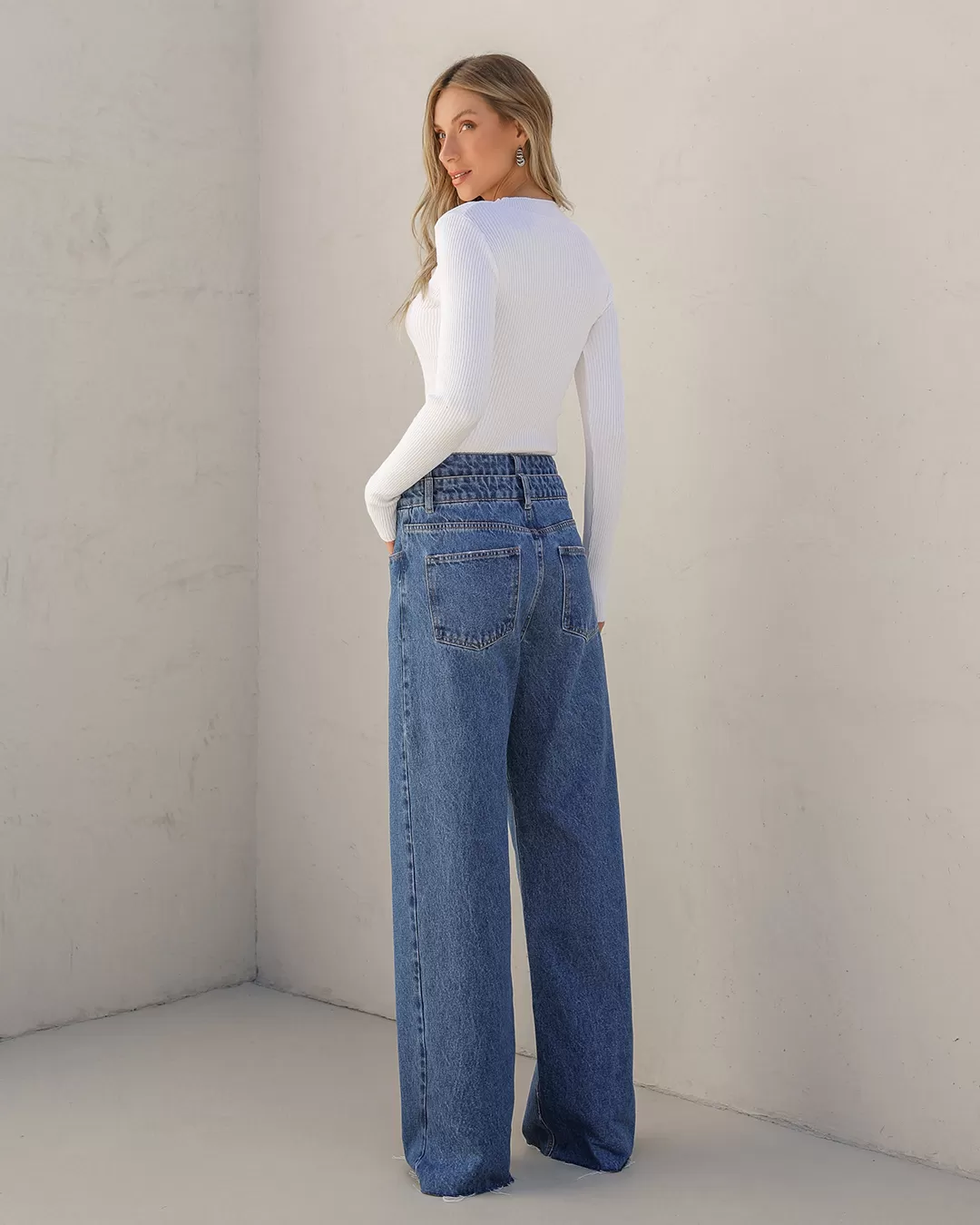 Dot Clothing - Pants Dot Clothing Jeans Pantalona Azul - JE0019ESC Dot Clothing - Pants Dot Clothing Jeans Pantalona Azul - JE0019ESC