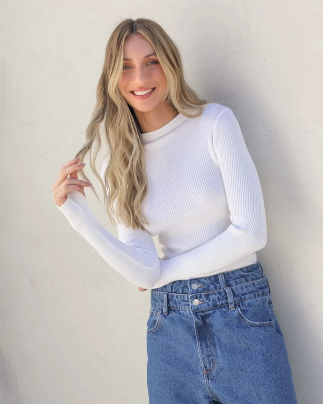 Dot Clothing - Shirt Dot Clothing Offwhite Ribbed Mesh - T194OFF Dot Clothing - Shirt Dot Clothing Offwhite Ribbed Mesh - T194OFF