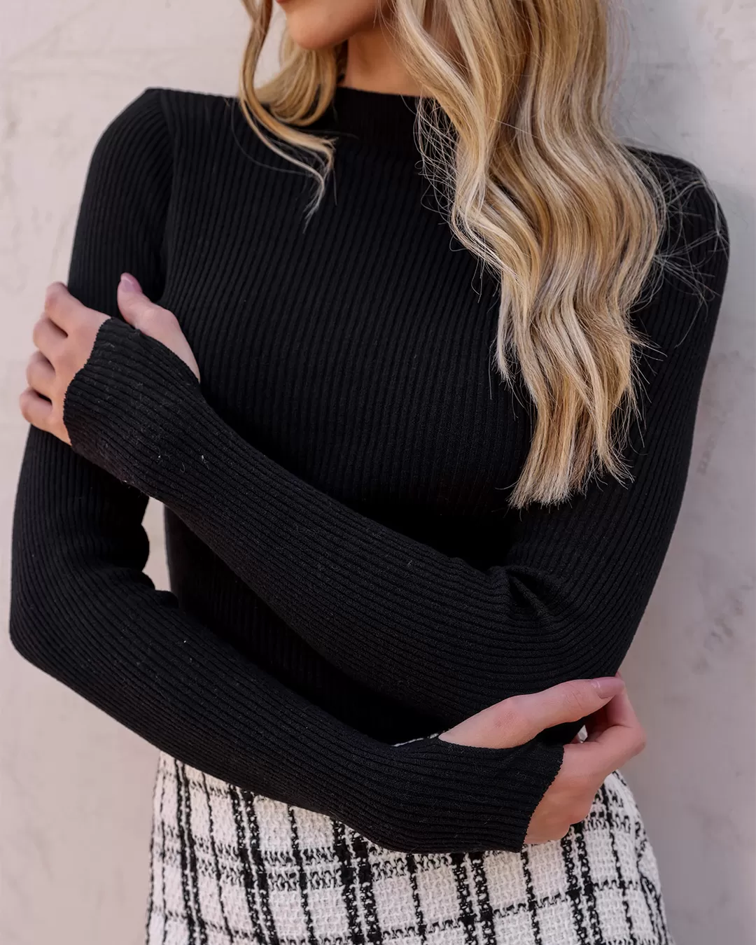 Dot Clothing - Shirt Dot Clothing Ribbed Mesh Black - T194PRETO Dot Clothing - Shirt Dot Clothing Ribbed Mesh Black - T194PRETO