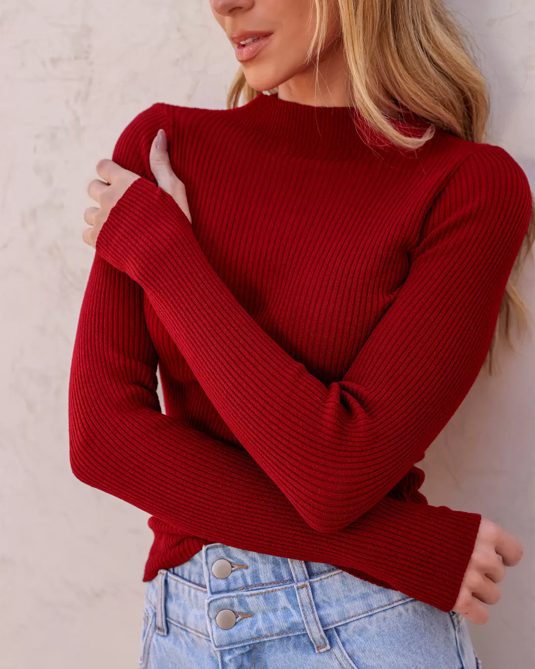 Dot Clothing - Shirt Dot Clothing Ribbed Mesh Maple - T194BORDO Dot Clothing - Shirt Dot Clothing Ribbed Mesh Maple - T194BORDO