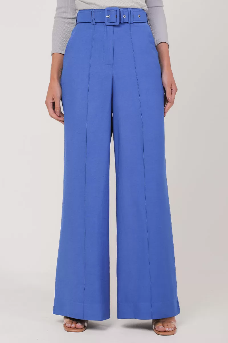 Miss Misses - Pants Miss Misses Alfaiataria C/Belt Azul - 54299002 Miss Misses - Pants Miss Misses Alfaiataria C/Belt Azul - 54299002