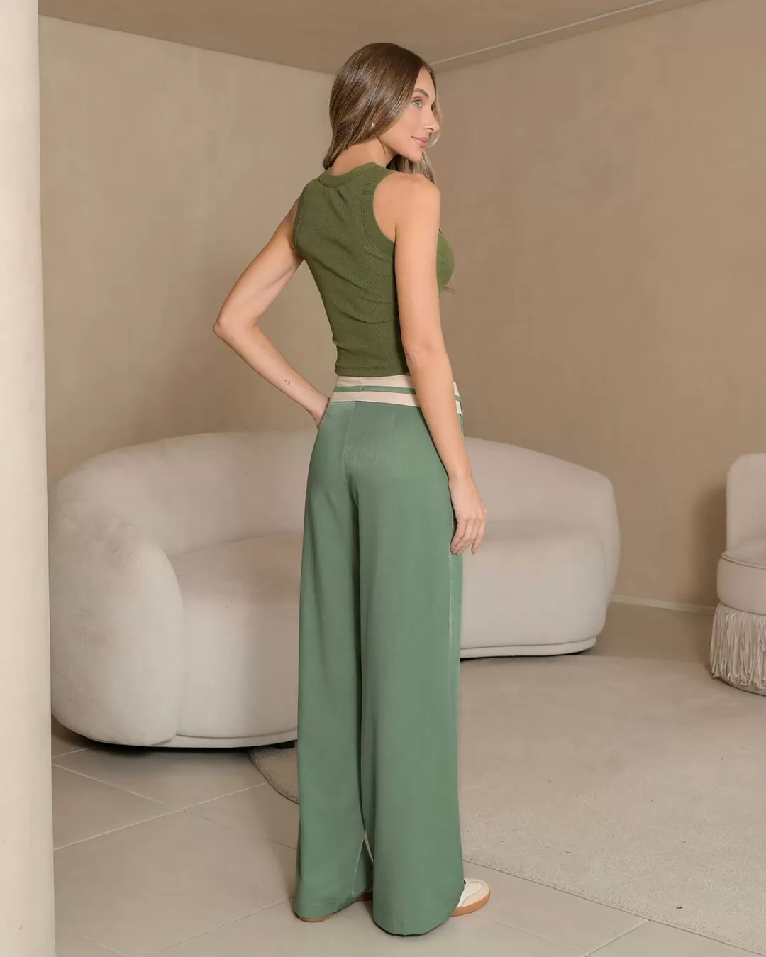 Dot Clothing - Shirt Dot Clothing Ribbed Green - 2139VERDE Dot Clothing - Shirt Dot Clothing Ribbed Green - 2139VERDE