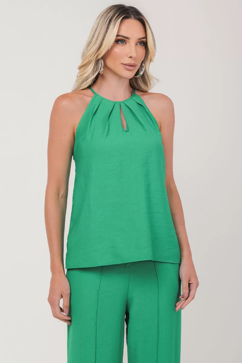 Miss Misses - Shirt Miss Misses Tank Shirt With Green Drape - 54321023