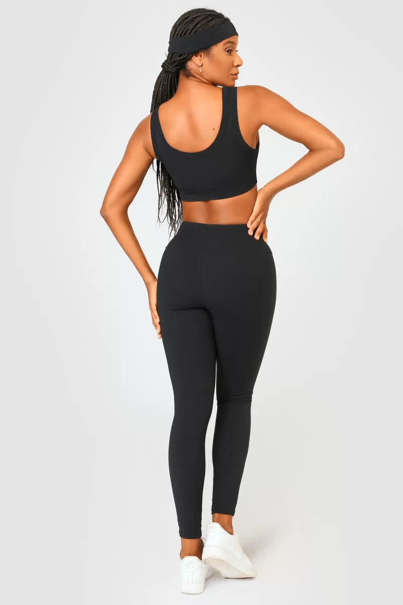 Lets Gym - Comfort Rib Legging Black - 2493PT Lets Gym - Comfort Rib Legging Black - 2493PT