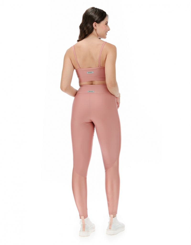 Vestem - Livia pink Callas Leggings and Top Set - CJ108.C0281 Vestem - Livia pink Callas Leggings and Top Set - CJ108.C0281