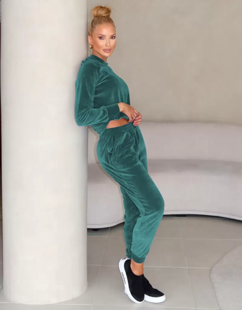 Vestem - Tatiana Verde Palace Pants and Long Sleeve Shirt Set - CJ29.C0429 Vestem - Tatiana Verde Palace Pants and Long Sleeve Shirt Set - CJ29.C0429