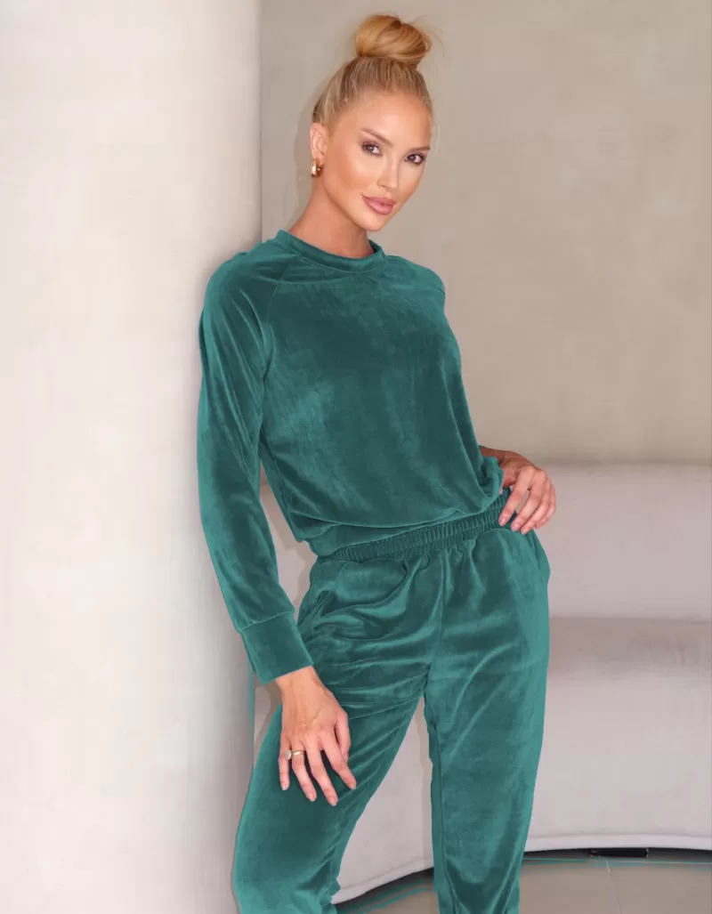 Vestem - Tatiana Verde Palace Pants and Long Sleeve Shirt Set - CJ29.C0429 Vestem - Tatiana Verde Palace Pants and Long Sleeve Shirt Set - CJ29.C0429