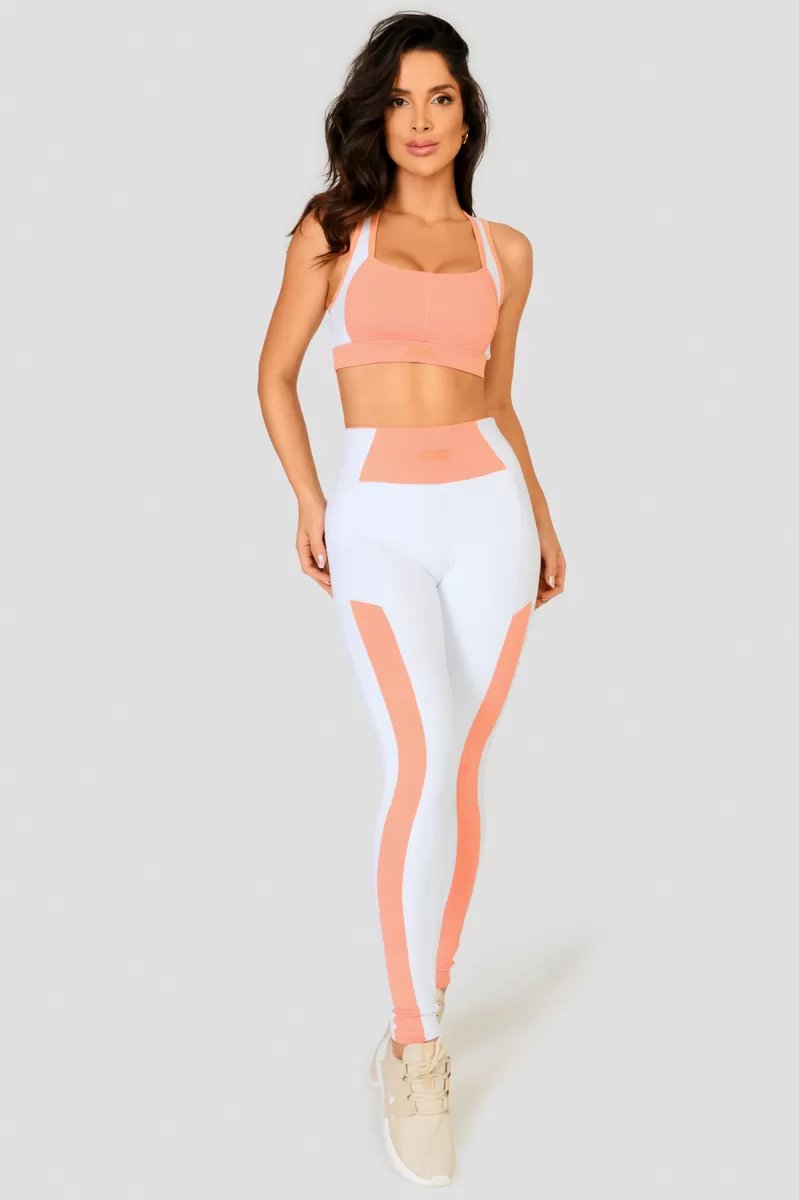 Lets Gym - White After Legging - 2487BR