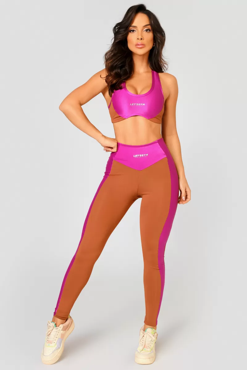 Lets Gym - Crystal Cappuccino Legging - 2478CP Lets Gym - Crystal Cappuccino Legging - 2478CP