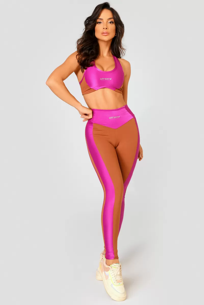 Lets Gym - Crystal Cappuccino Legging - 2478CP Lets Gym - Crystal Cappuccino Legging - 2478CP