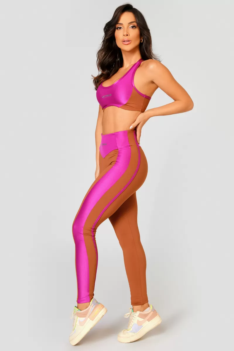 Lets Gym - Crystal Cappuccino Legging - 2478CP Lets Gym - Crystal Cappuccino Legging - 2478CP