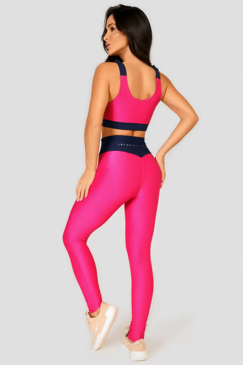 Lets Gym - Pink Disruptive Legging - 1908BRP Lets Gym - Pink Disruptive Legging - 1908BRP