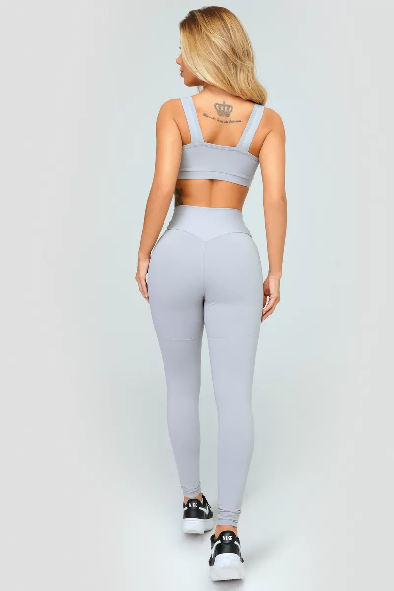 Lets Gym - Light Gray Candy Leggings - 2305CZC Lets Gym - Light Gray Candy Leggings - 2305CZC