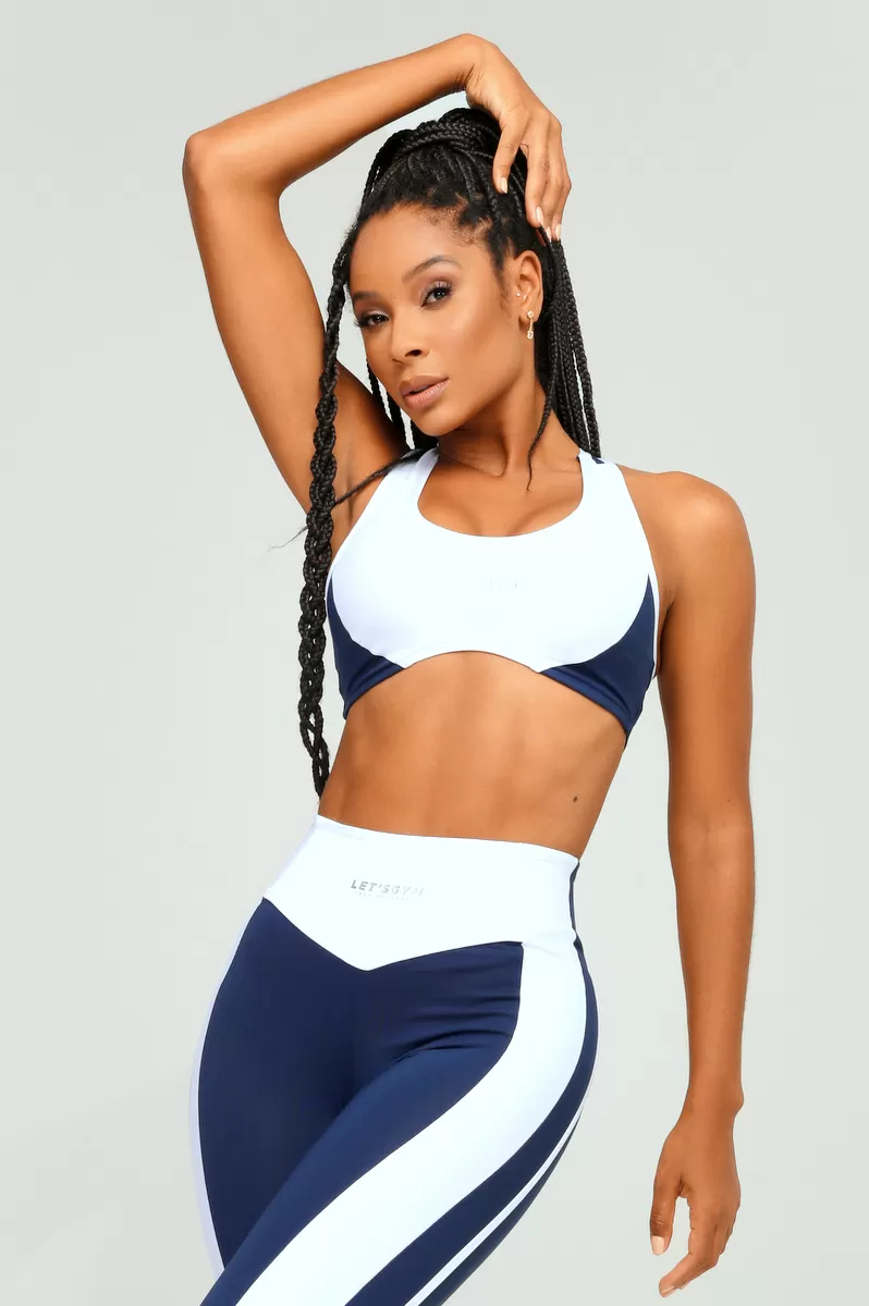 Lets Gym - Dark Blue Crystal Top - 2477AZE Lets Gym - Dark Blue Crystal Top - 2477AZE