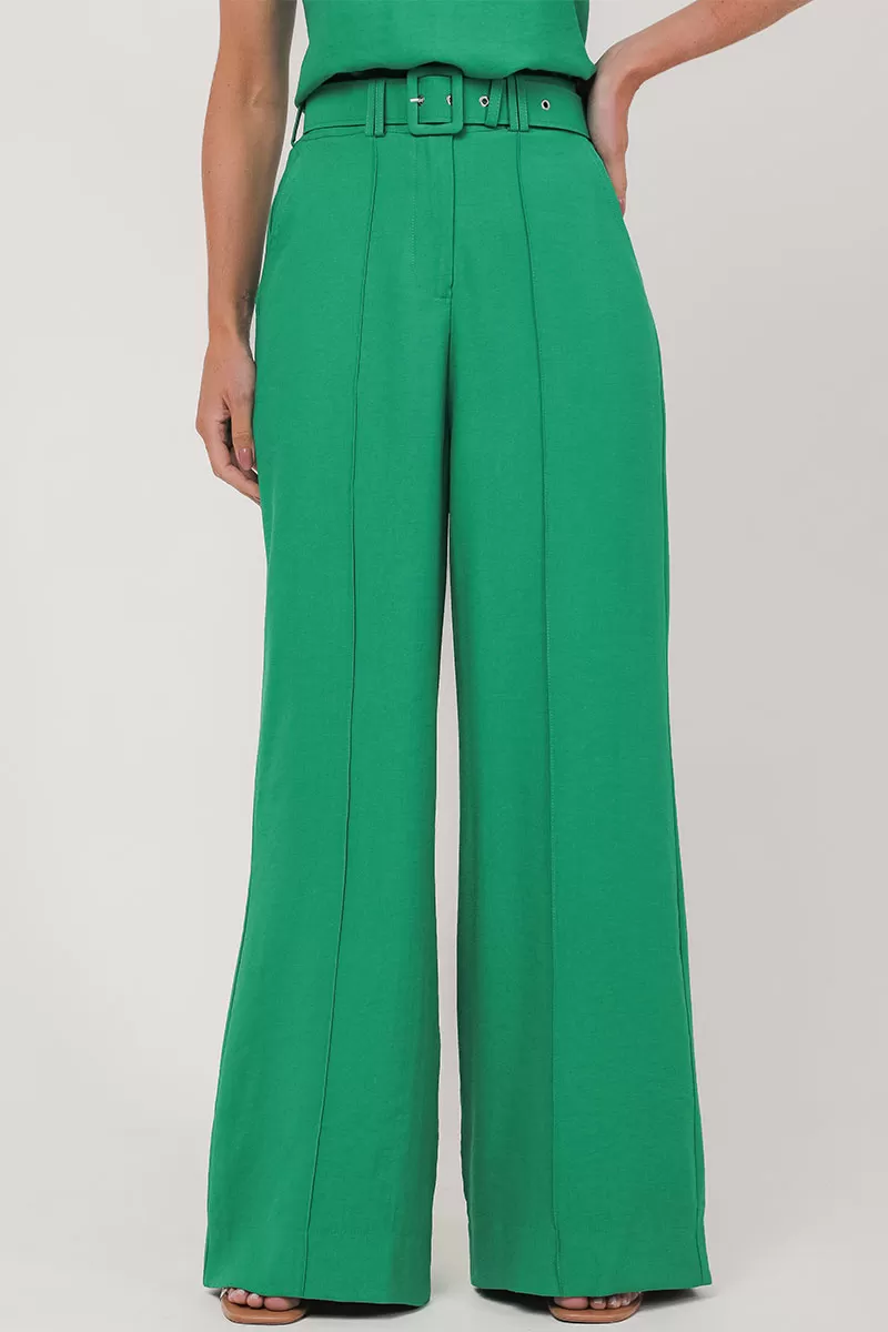 Miss Misses - Pants Miss Misses Alfaiataria C/Belt Verde - 54299VERD Miss Misses - Pants Miss Misses Alfaiataria C/Belt Verde - 54299VERD