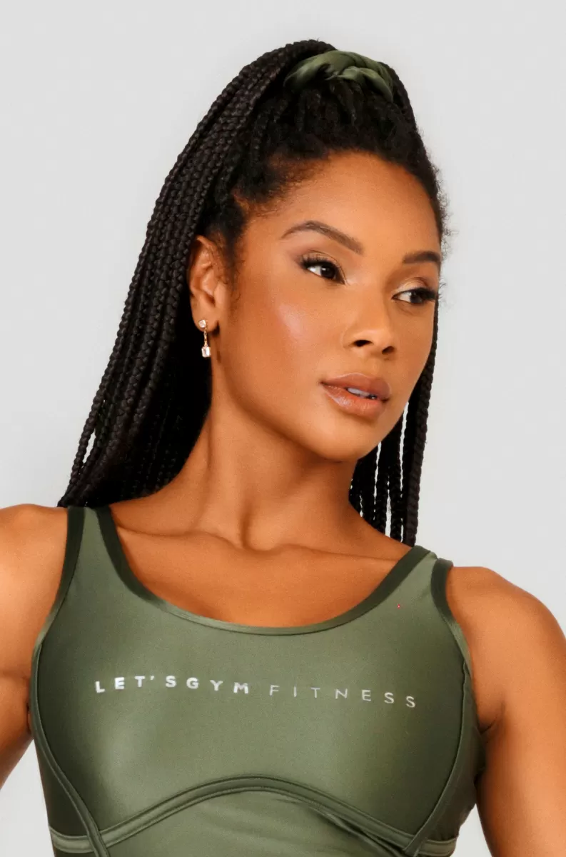 Lets Gym - Green Status Scrunchie - 2456VDM Lets Gym - Green Status Scrunchie - 2456VDM