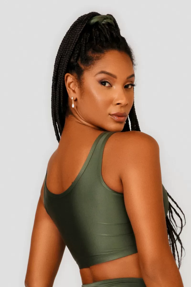 Lets Gym - Green Status Scrunchie - 2456VDM Lets Gym - Green Status Scrunchie - 2456VDM