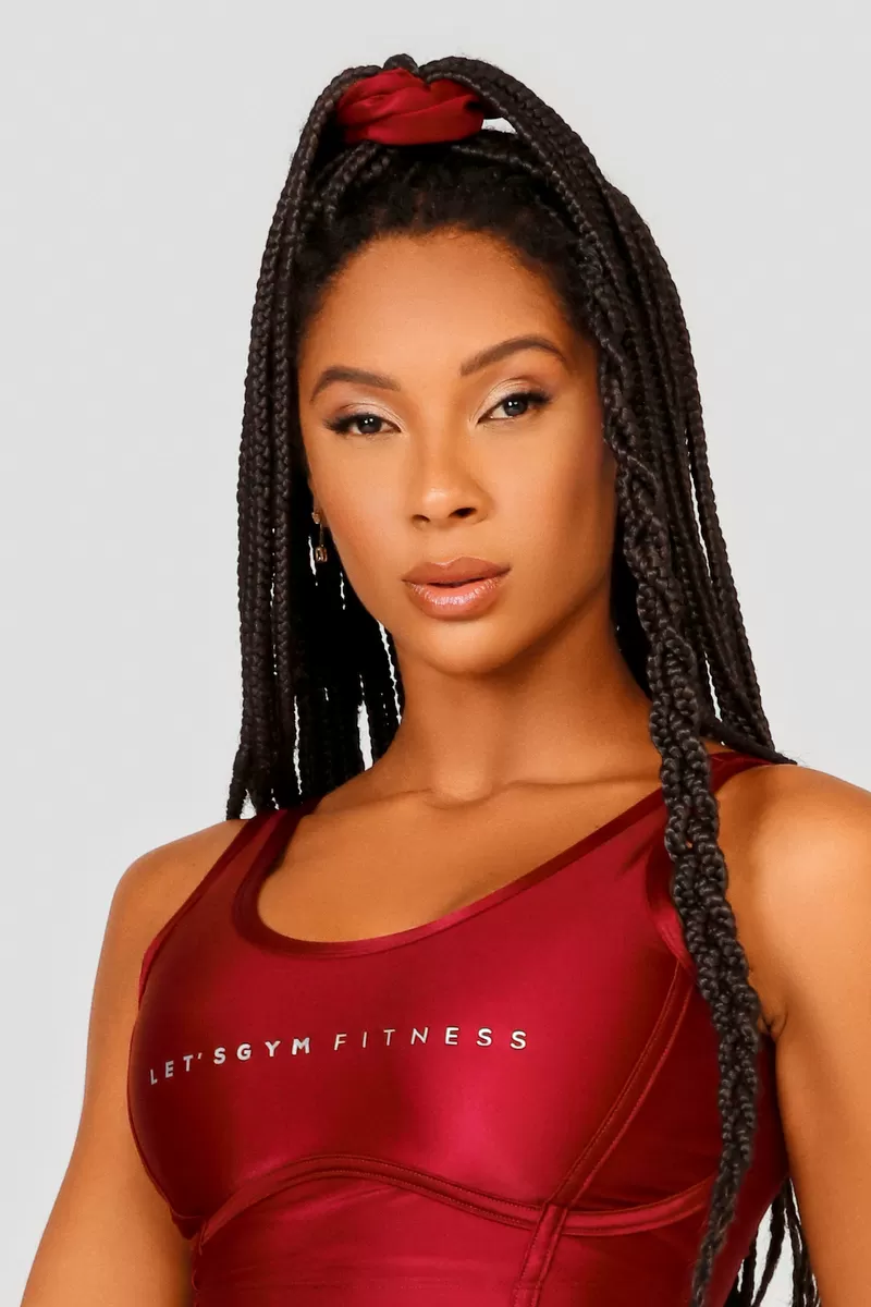 Lets Gym - Red Status Scrunchie - 2456VMR