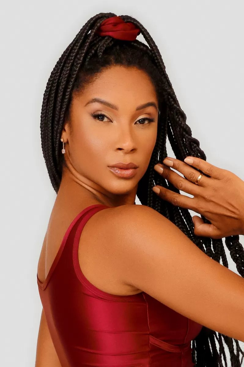 Lets Gym - Red Status Scrunchie - 2456VMR